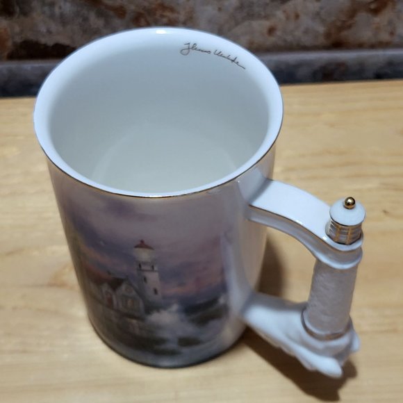 VTG Thomas Kincade Lighthouse Mug Beacon of Hope Bradford Edition 2002 - Picture 14 of 17